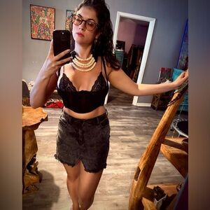 Urban Outfitters Black Lace corset